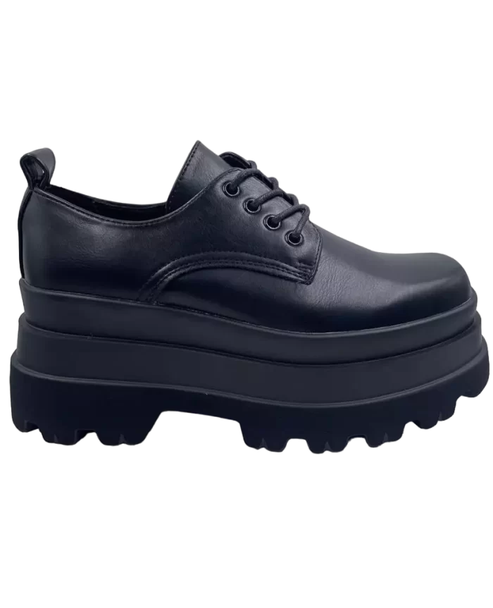 Mocasines mate extra plataforma cordones
