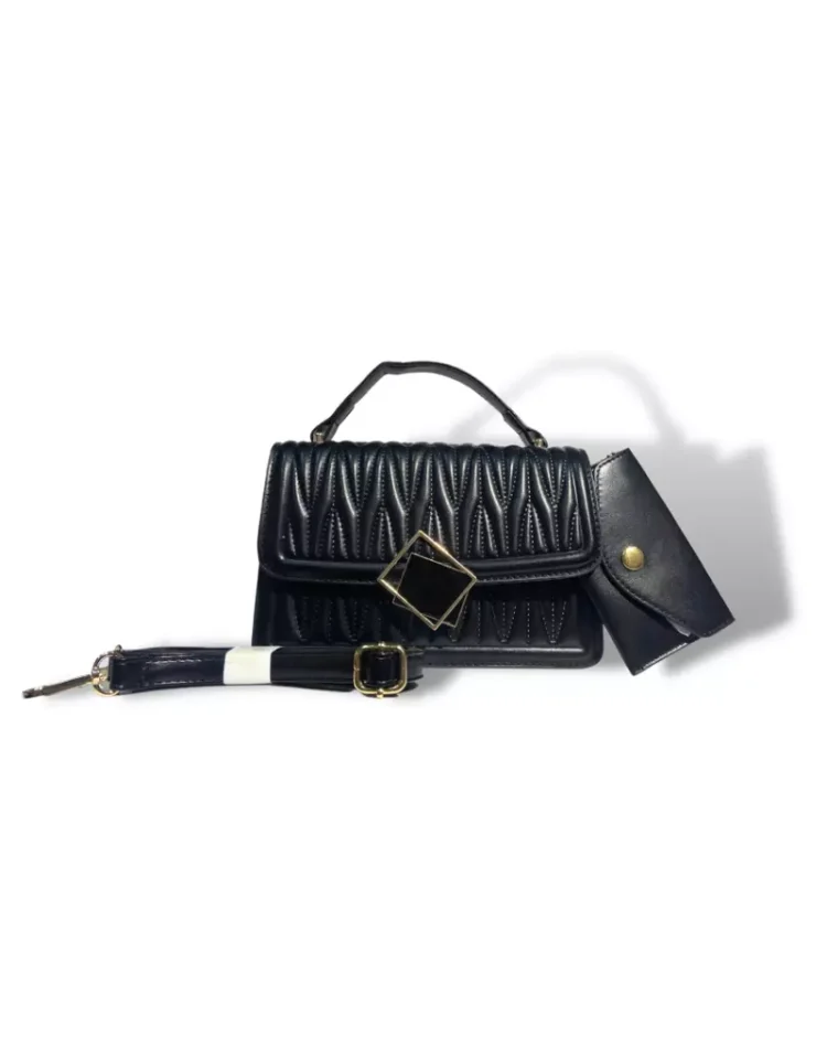 Cartera broche cuadrado