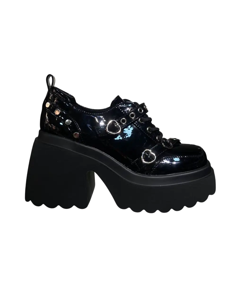 Zapato taco heart charol